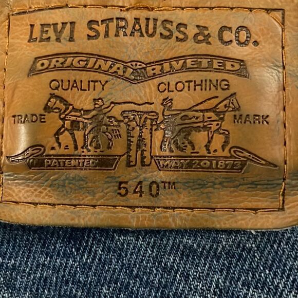 Levi’s ~ 540’s ~ Brown Tab~ leather back patch ~ Vintage ~ Nov 1998 ~ size 34/30 - Picture 4 of 6